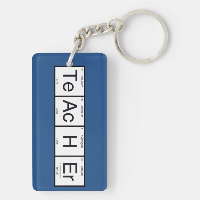 Teacher Keychain (Back)
