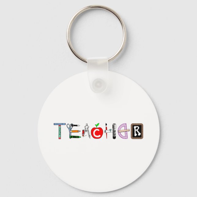 Teacher Keychain (Front)