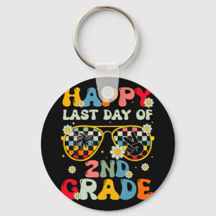 Teacher Last Day Of School 2nd Grade Kids Boys Gir Keychain