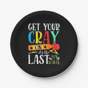 Teacher Last Day Of School Paper Plate