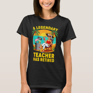 Teacher Legend Has Retired 2025 Happy Retirement P T-Shirt