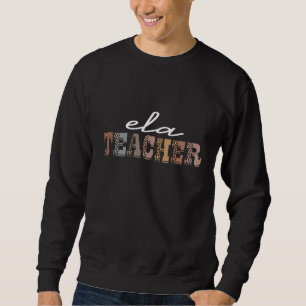 Teacher Leopard Appreciation For Women For Work Sweatshirt