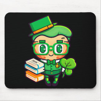 Teacher Leprechaun St Patricks Day Teacher T Shirt Mouse Pad