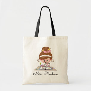 Teacher Lesson Plans Tote Bag Brunette