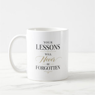 Teacher Lessons Custom Name Coffee Mug