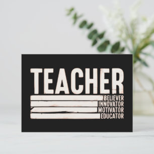 Teacher Life Back to School  Thank You Card