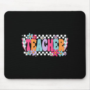 Teacher Life Happy First Day Of School Funny Back Mouse Pad