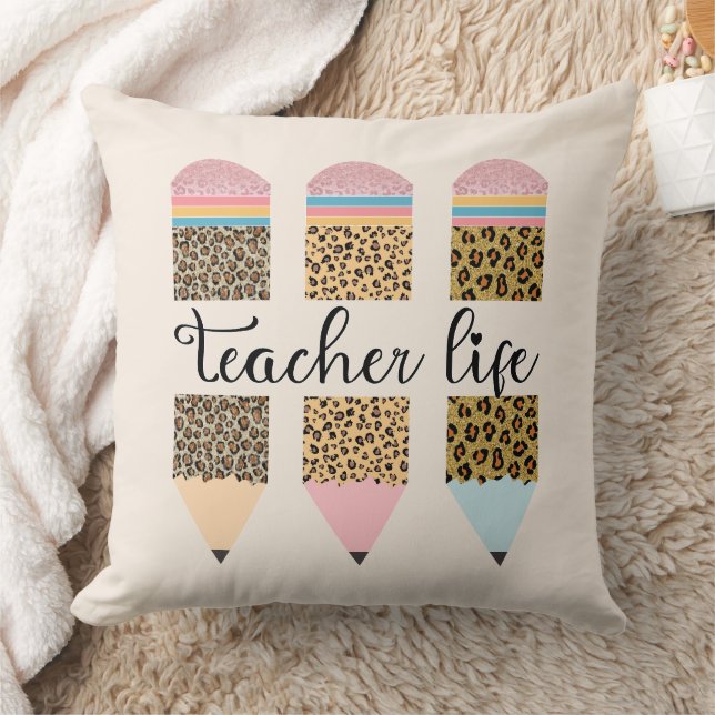 Teacher Life Throw Pillow (Blanket)