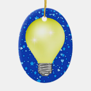Teacher Light Bulb Ceramic Ornament