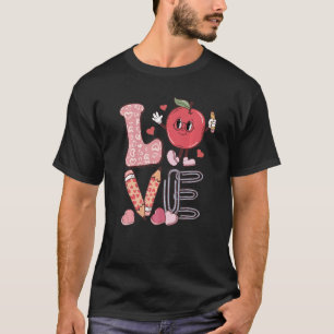 Teacher Love Retro Groovy Teachers Day T-Shirt
