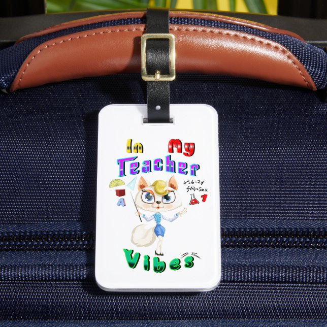 Teacher Luggage Tag (Front Insitu 2)
