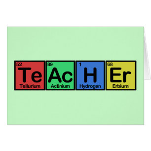 Teacher made of Elements colours