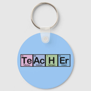 Teacher made of Elements Keychain
