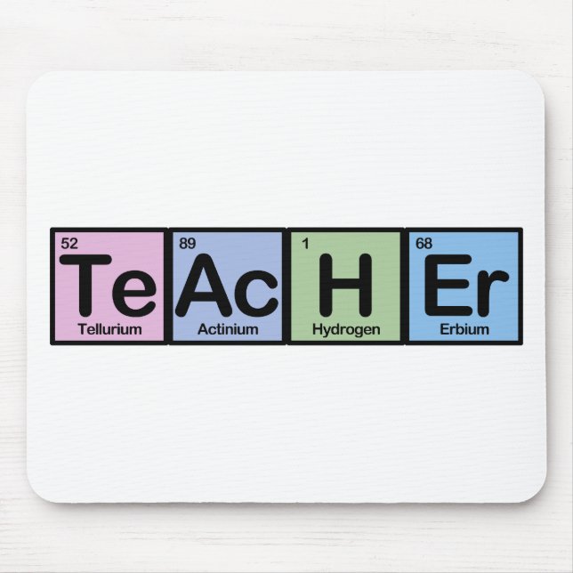 Teacher made of Elements Mouse Pad (Front)