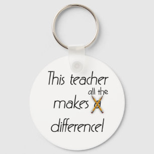 Teacher Makes a Difference Keychain