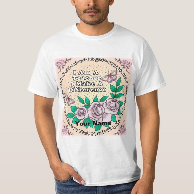 Teacher Makes Difference T-Shirt (Front)