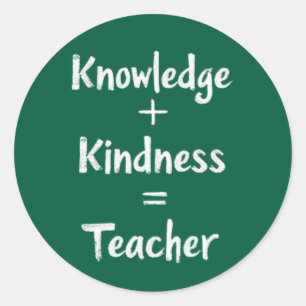 Teacher Math Quote – best gift for teachers Classic Round Sticker