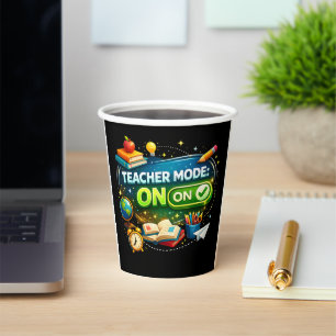 Teacher Mode: ON – Cute Back to School Design Paper Cups