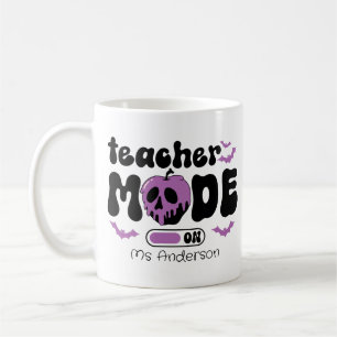 Teacher Mode On Halloween Custom Mug