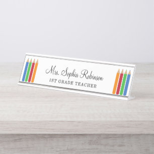  Teacher Modern Personalized Desk Name Plate