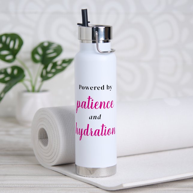 Teacher Motivation Quote Inspiration Water Bottle (Yoga (Rotated))