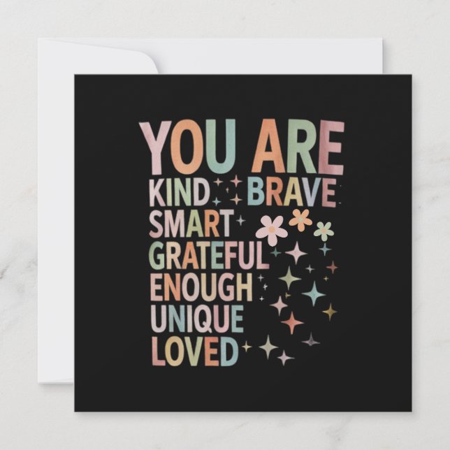 Teacher Motivational First Day Back to School Invitation (Front)