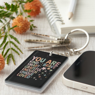 Teacher Motivational First Day Back to School Keychain