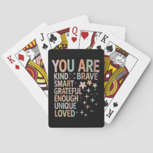 Teacher Motivational First Day Back to School Playing Cards
