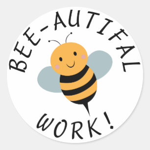 Teacher Motivational Stickers - Funny Bee Sticker
