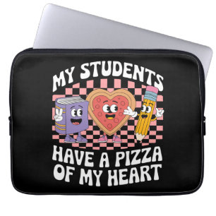 Teacher My Students Have A Pizza Of My Heart  Laptop Sleeve