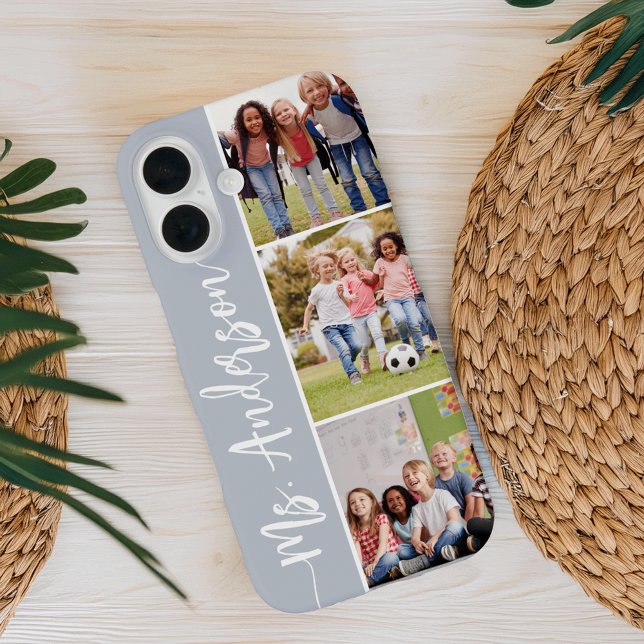 Teacher Name & Class Photo Collage Case-Mate iPhone Case (Creator Uploaded)