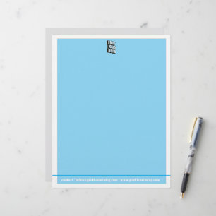 Teacher name elegant quote modern white frame letterhead