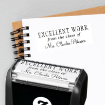 Teacher name personalized excellent work grading