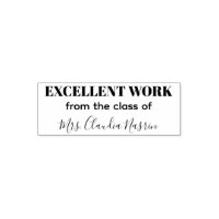 Teacher name personalized excellent work grading