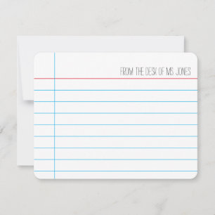 Teacher - Note Cards (Customize)