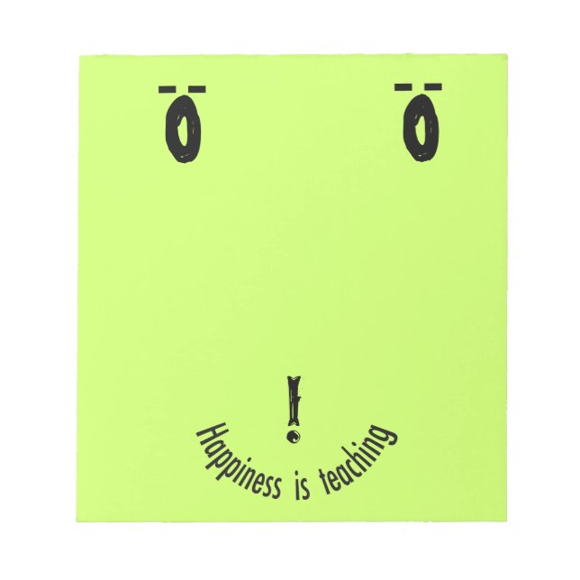 Teacher Note Face Design (Front)