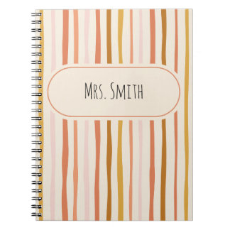teacher notebook, personalized teacher gift, custo notebook