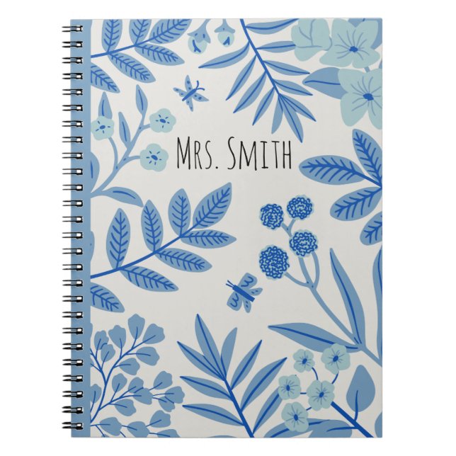 teacher notebook, personalized teacher gift, custo notebook (Front)