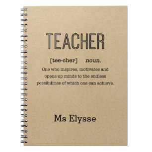 Teacher Notebooks - Rustic Kraft Definition