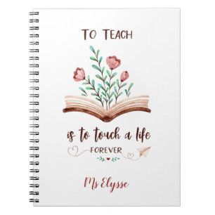 Teacher Notebooks - Touch a Life Forever