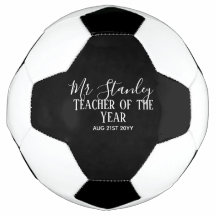 Teacher of the Year Personalized Modern Text Gift