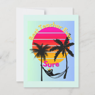 Teacher Of the Year: Sure Postcard