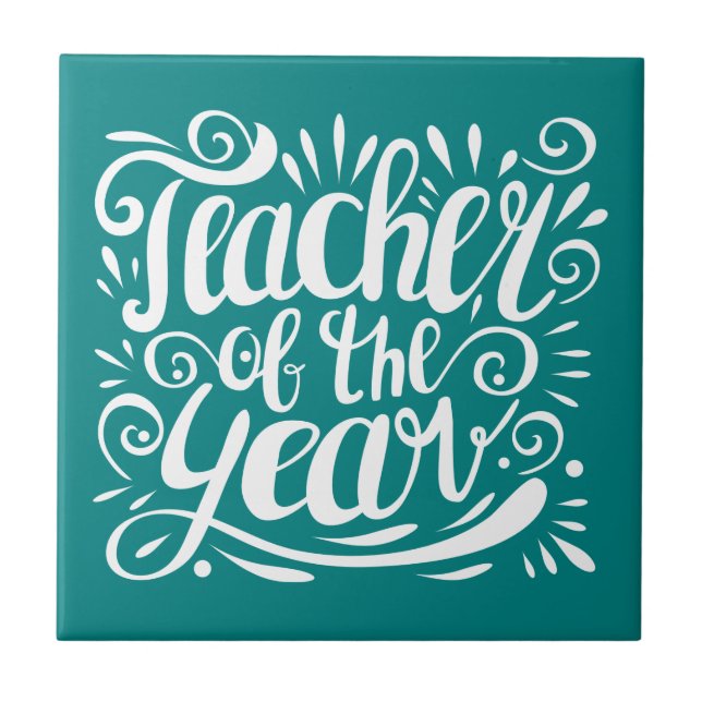 Teacher of the Year Tile (Front)