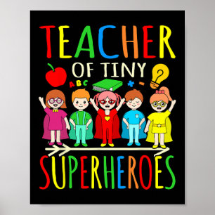 Teacher Of Tiny Superheroes First Day Byck To Scho Poster