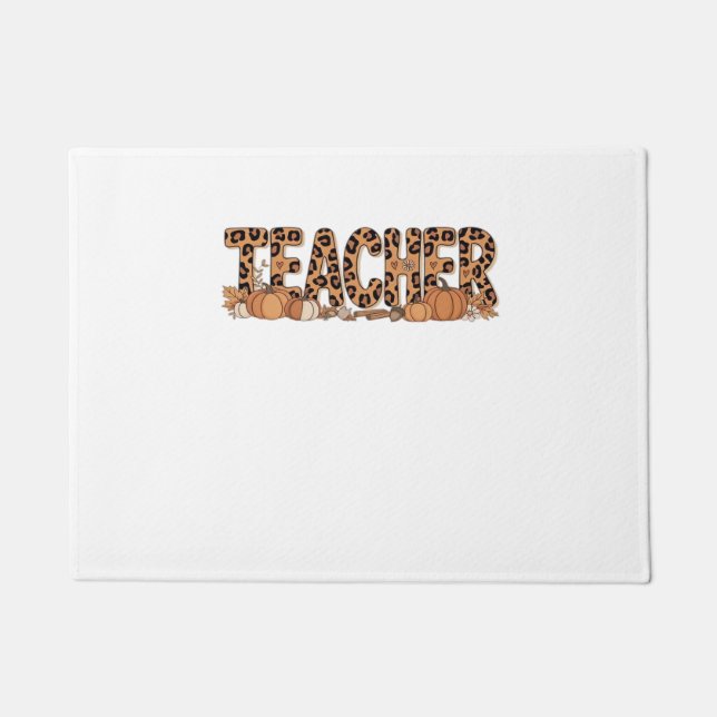 teacher Oversized T-Shirt Doormat (Front)