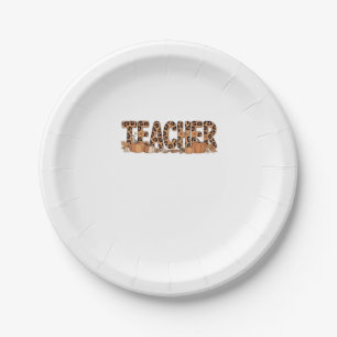 teacher Oversized T-Shirt Paper Plate