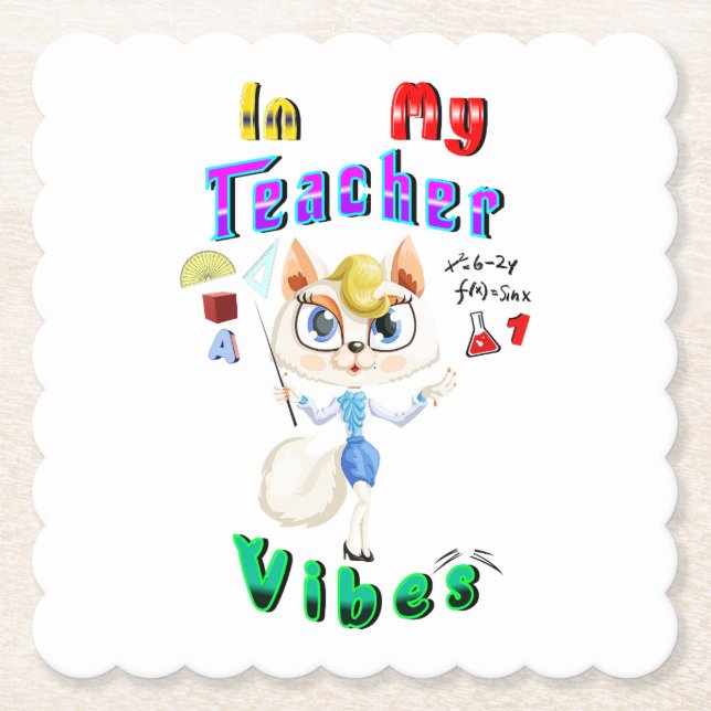 Teacher Paper Coaster (Front)