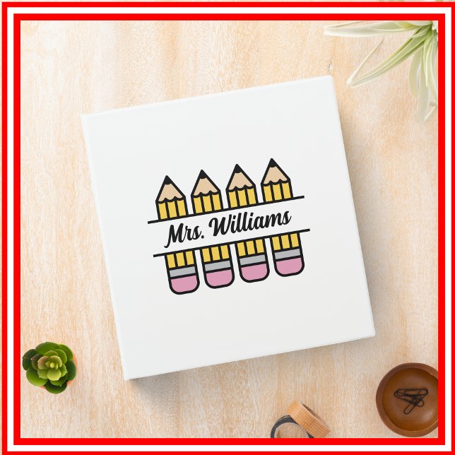 Teacher Pencil Back To School Appreciation Binder (Creator Uploaded)