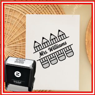 Teacher Pencil Back To School Appreciation Self-inking Stamp