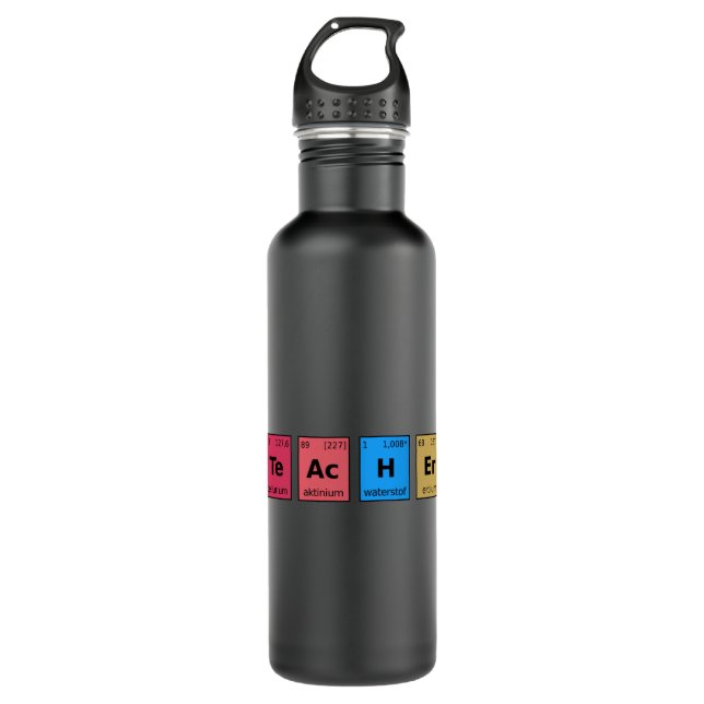 Teacher Periodic Table 710 Ml Water Bottle (Front)